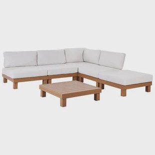 Beliani - SANZA - Loungeset 5-zits - Wit - Aluminium