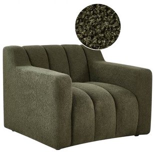 Beliani - AGERUP - Fauteuil - Donkergroen - Bouclé