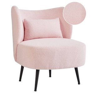 Beliani - OTSBY II - Fauteuil - Pastelroze - Bouclé