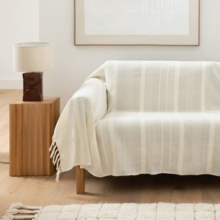 Katoenen plaid met franjes, Nedo