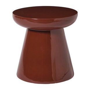 Bijzettafel Calvin - bordeauxrood - ø35x35 cm