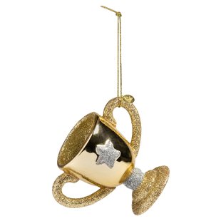 &amp;klevering Trophy Roodtbal Ornament Goud