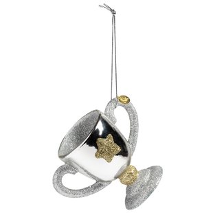 &amp;klevering Trophy Roodtbal Ornament Zilver