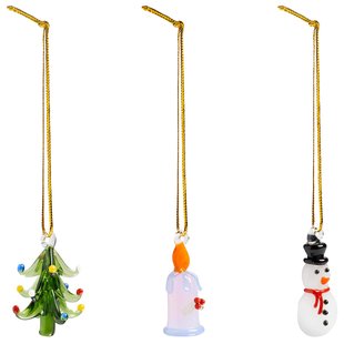 &amp;klevering Merry Roodtbal Ornament Set Van 3 #2