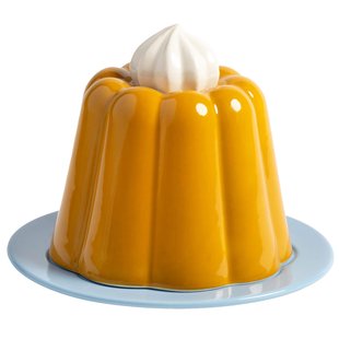 &amp;klevering Pudding Serveerschaal Geel