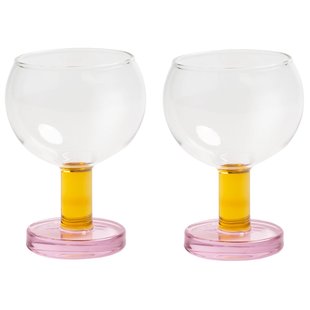&amp;klevering Cantine Glas Set Van 2 Pink