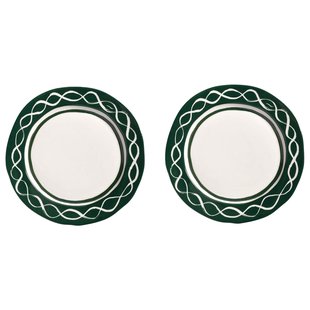 &amp;klevering Festivo Dinerbord&Oslash;22,5 Set Van 2 Groen