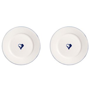 &amp;klevering Anouk Dinerbord&Oslash;21 Set Van 2 Heart