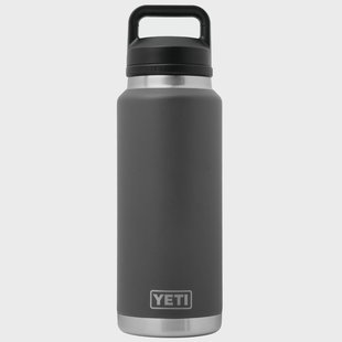Yeti Rambler Bottle 36oz Chug Cap, Charcoal Grey, thermosfles met drinkdop, 1L