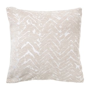 Kussen jacquard zigzag - beige - 45x45 cm