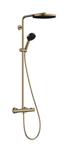 Hansgrohe Pulsify S Puro Showerpipe 260 1jet EcoSmart met thermostaat en handdouche 3jet, Brushed Bronze