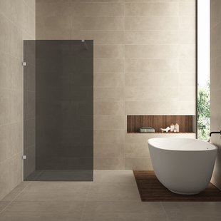 Inloopdouche Wiesbaden Less 100x200 cm 8 mm Nano Rookglas Chroom