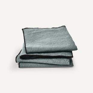 Set van 4 servetten in gewassen linnen, Suzy