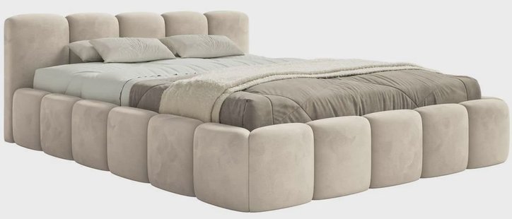 Bedframe Chloe laag 180 x 200 cm velvet met opbergruimte | NADUVI Collection