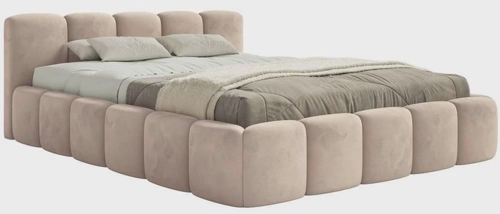 Bedframe Chloe laag 180 x 200 cm velvet | NADUVI Collection