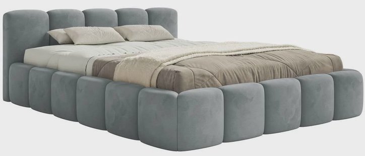 Bedframe Chloe laag 200 x 200 cm velvet | NADUVI Collection