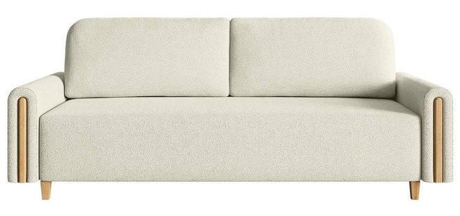 3-zitsslaapbank Marella bouclé met opbergruimte | NADUVI Collection