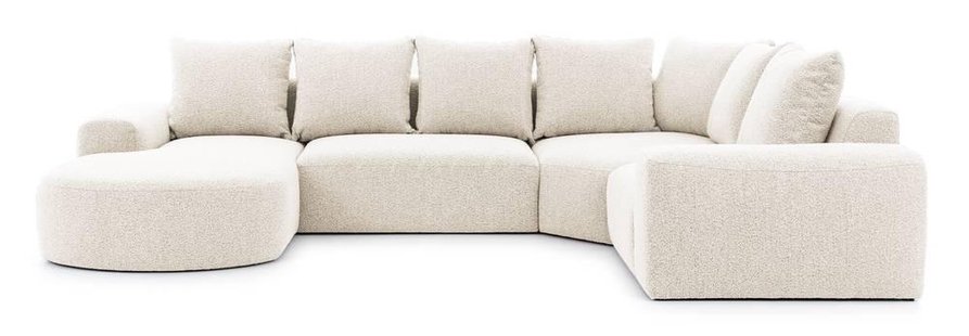 U-bank Monteri rechts bouclé modulair | NADUVI Collection