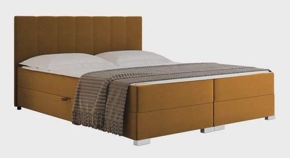Boxspring Jaya 160x200 cm fluweel incl topper en opbergruimte | NADUVI Collection
