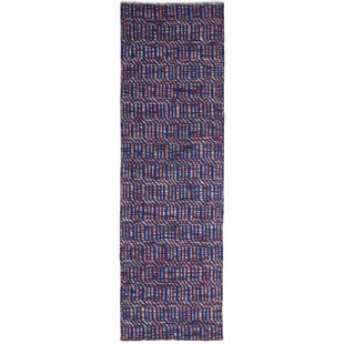 Hay Radio Vloerkleed 60x200 Rood/blauw