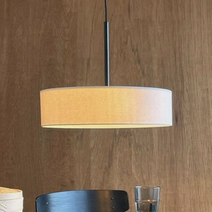 Dyberg Larsen hanglamp Calix, hoogte 12 cm, naturel wit