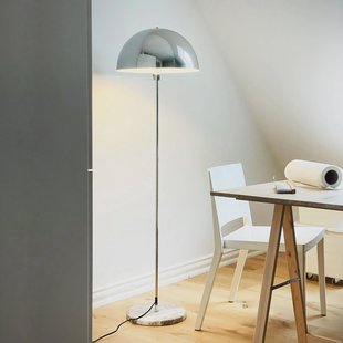 Dyberg Larsen vloerlamp Stockholm, hoogte 143 cm metaal/marmer