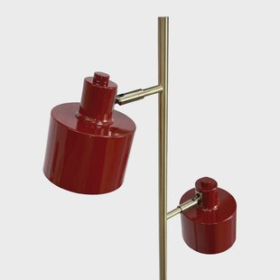 Dyberg Larsen vloerlamp Ocean, donkerrood, 160 cm, 2-lamps.