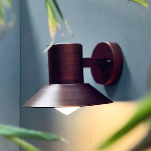 Dyberg Larsen buitenwandlamp Venice, koperkleurig, Ø 20 cm