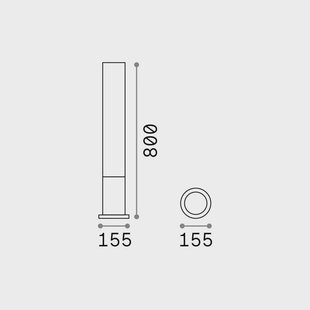 Ideallux Ideal Lux tuinpadverlichting Edo round, antraciet, GX53