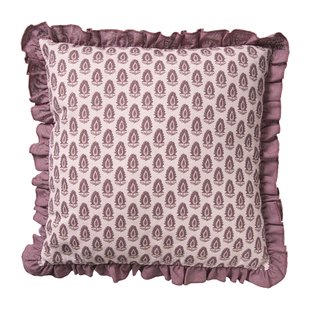 Kussen ruffles - roze - 45x45 cm