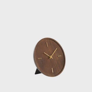 Light & Living - Klok VETI - 20x4x20cm - Bruin