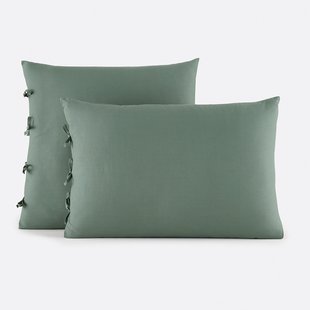 Effen kussensloop te strikken in katoen , Scenario