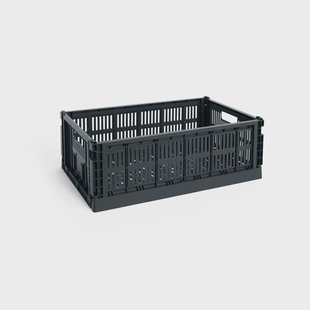 HAY Colour Crate L 34,5x53 cm Charcoal