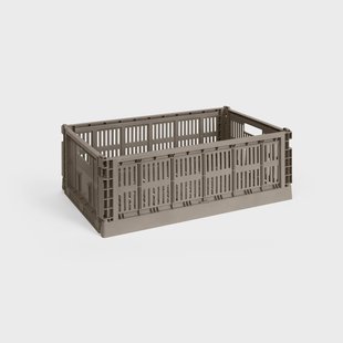 HAY Colour Crate L 34,5x53 cm Warm grey