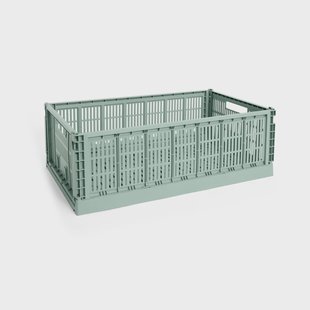 HAY Colour Crate XL 42x68 cm Sage green