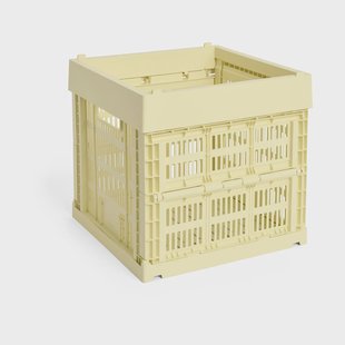 HAY Colour Crate Cube 29.5x29.5 cm Light yellow