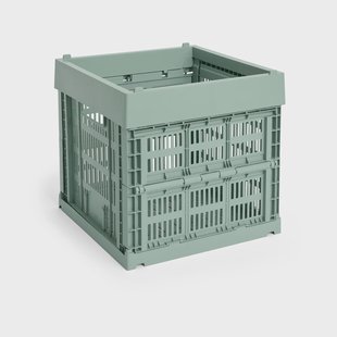 HAY Colour Crate Cube 29.5x29.5 cm Sage green