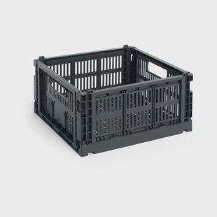 HAY Colour Crate M Square 29.5x29.5 cm Charcoal