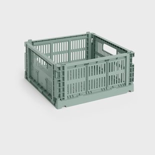 HAY Colour Crate M Square 29.5x29.5 cm Sage green