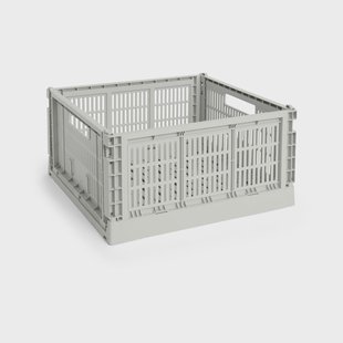 HAY Colour Crate L Square 42x42 cm Grey
