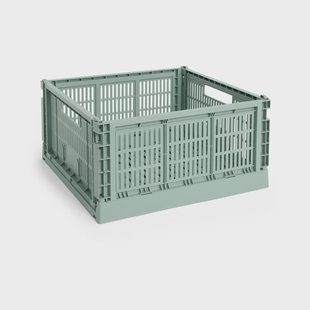 HAY Colour Crate L Square 42x42 cm Sage green