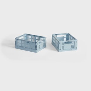 HAY HAY Colour Crate Mini 2-pack 13x17 cm Soft blue