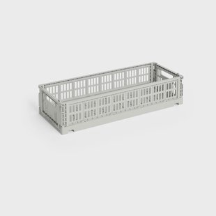 HAY Colour Crate Mini Oblong 13x34,5 cm Grey