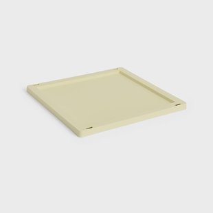 HAY Colour Crate Square/Cube deksel plastic medium Light yellow