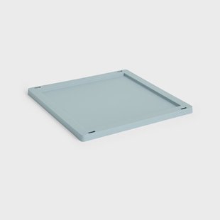HAY Colour Crate Square/Cube deksel plastic medium Dusty blue HAY Colour Crate Square/Cube deksel plastic medium Dusty blue