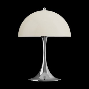 Louis Poulsen Panthella 250 draagbare tafellamp Chrome opal beige