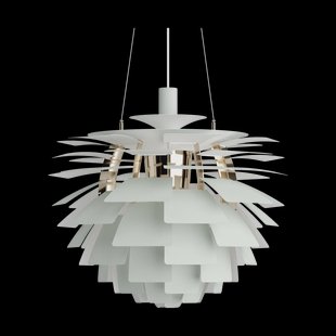 Louis Poulsen PH Artichoke hanglamp Ø60 cm Dusty green-brass metallised