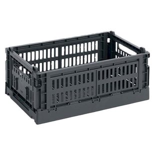 Hay Colour Crate Krat RE Opbergbak S Charcoal