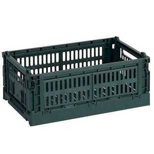 Hay Colour Crate Krat RE Opbergbak S Dark Green