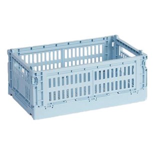 Hay Colour Crate Krat RE Opbergbak S Soft Blue